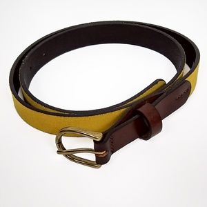 GAP | Mustard Yellow Leather Belt | XS